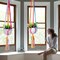 2 Pack Rainbow Colorful Macrame Plant Hanger with 4 Hooks (Colorful)